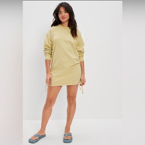 American Eagle Outfitters Dresses & Skirts - American Eagle Side Cinch Fleece Mini Dress NWT